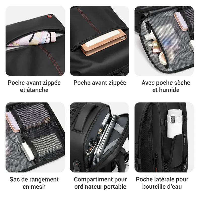 Sac à Dos Cabine à Compression Sous Vide - Extensible - 40L Lovaggo