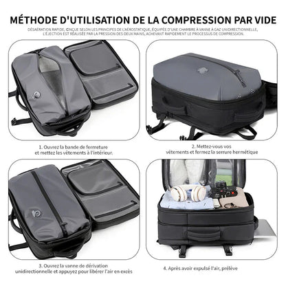 Sac à dos à compression sous vide - Format cabine Sac cabine