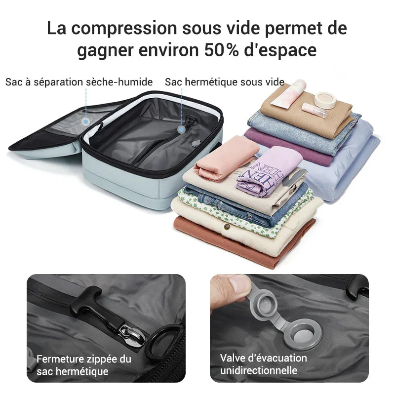 Sac à Dos Cabine à Compression Sous Vide - Extensible - 40L Lovaggo