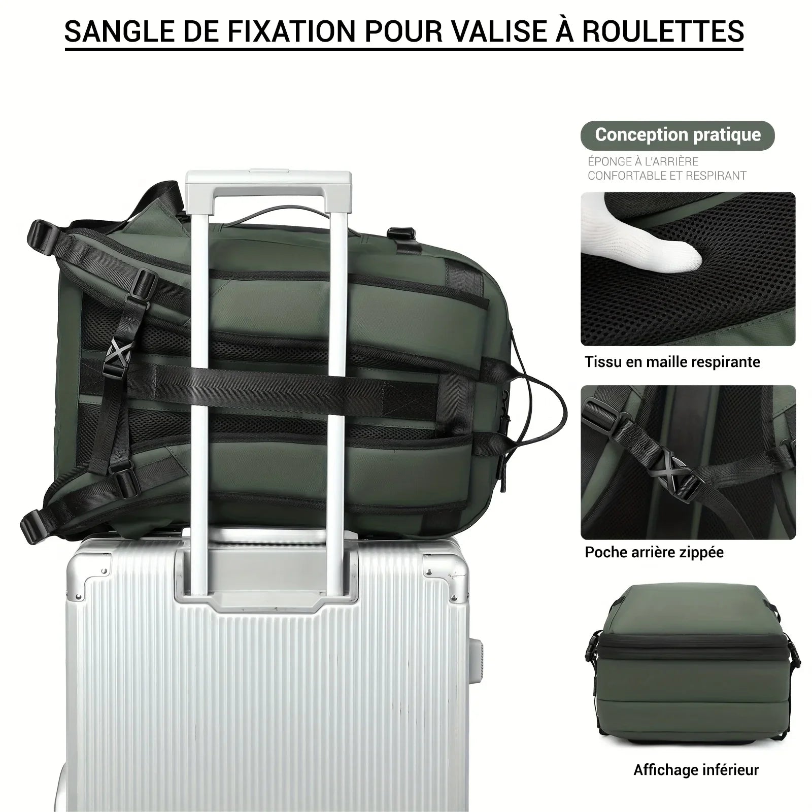 Sac à dos cabine à compression sous vide - 26L à 39L Sac cabine