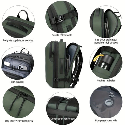 Sac à dos cabine à compression sous vide - 26L à 39L Sac cabine